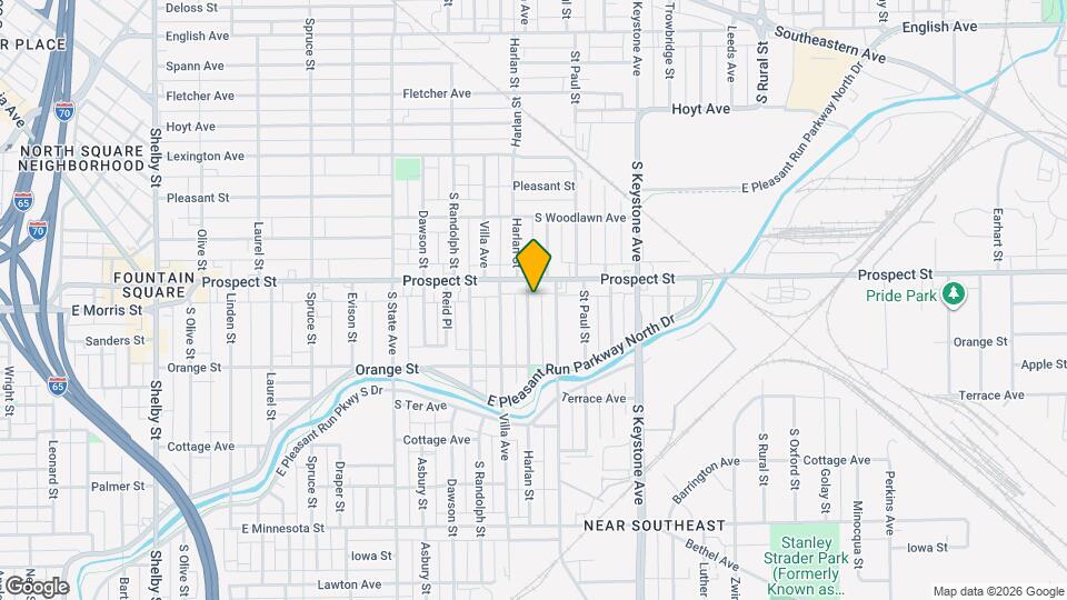 1115 Harlan St Map and Location Details