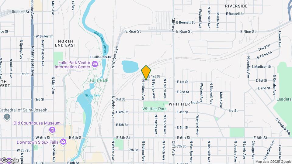 814 N Indiana Ave Map and Location Details