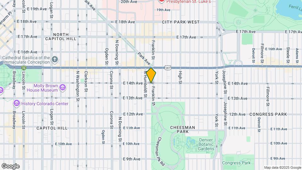 1373 N Franklin St, Unit #2 Map and Location Details