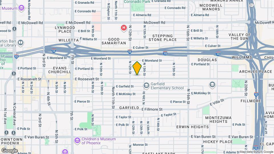 1222 E Roosevelt St Mapa y Detalles de la Ubicación