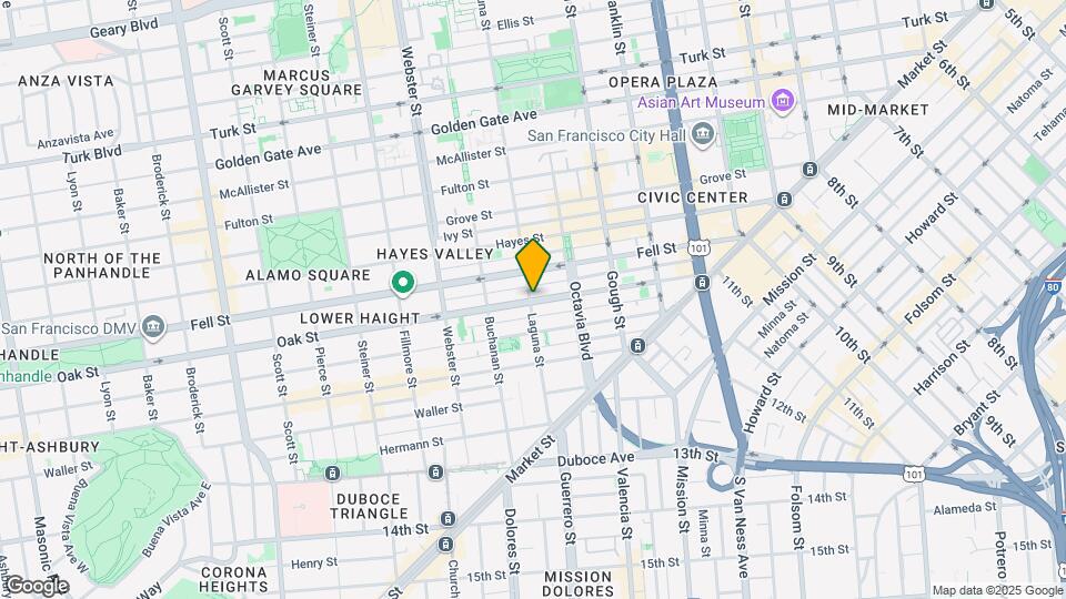 400 Laguna St Map and Location Details