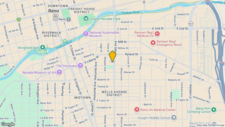 355 S Wells Ave Map and Location Details