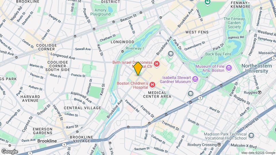 417 Brookline Ave, Unit 34 Map and Location Details