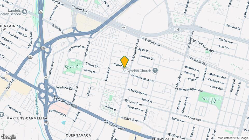 1220 Cortez Dr Map and Location Details