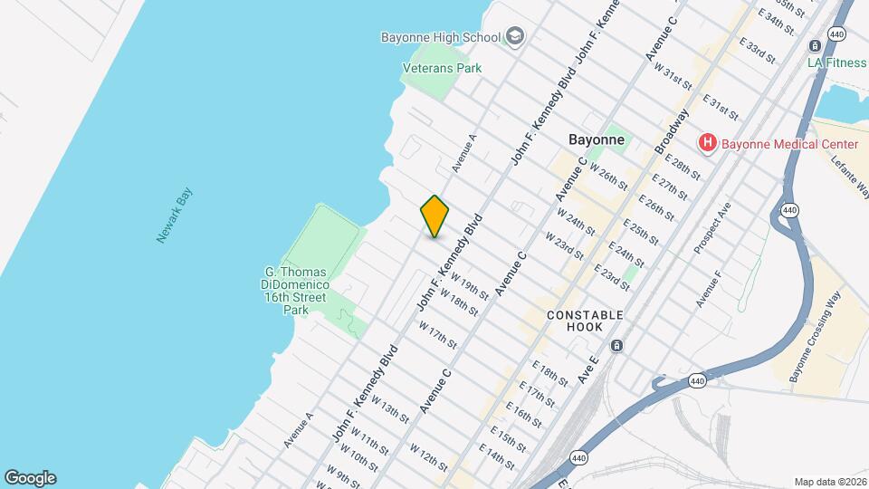 128 W 20th St Map and Location Details