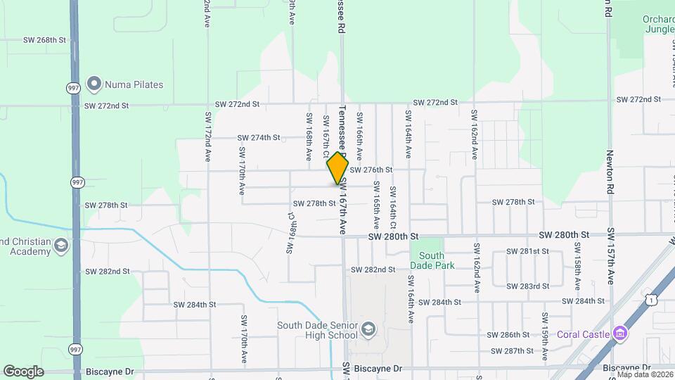 16700 SW 277th St Map and Location Details