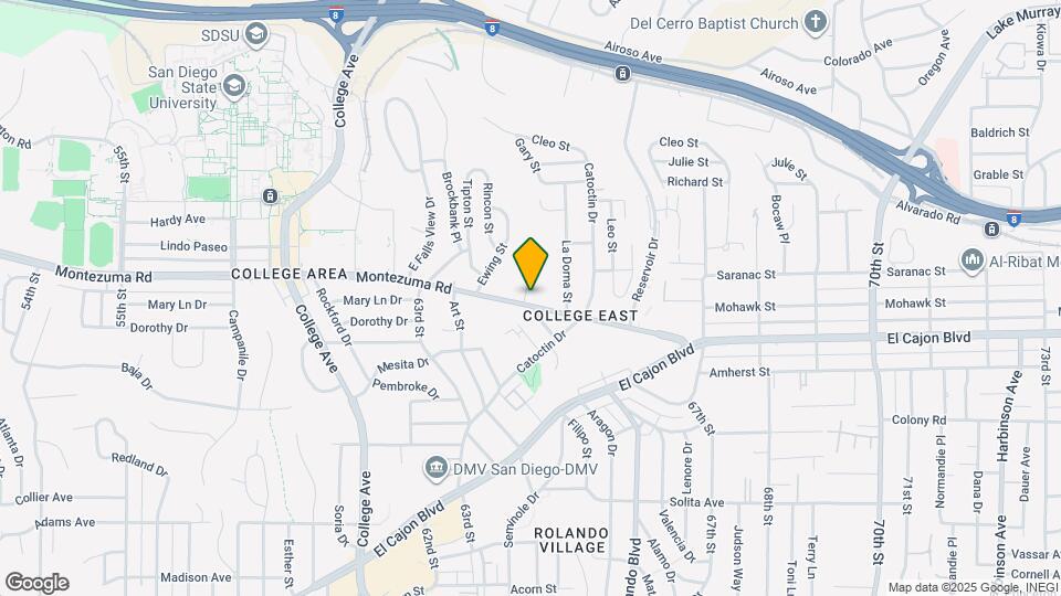 6470 Montezuma Rd Map and Location Details