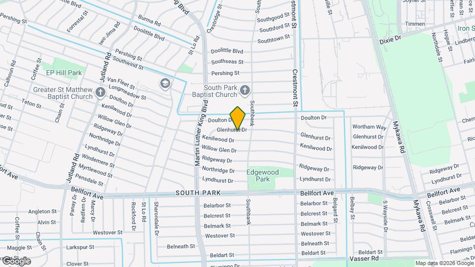 5818 Glenhurst Dr Map and Location Details