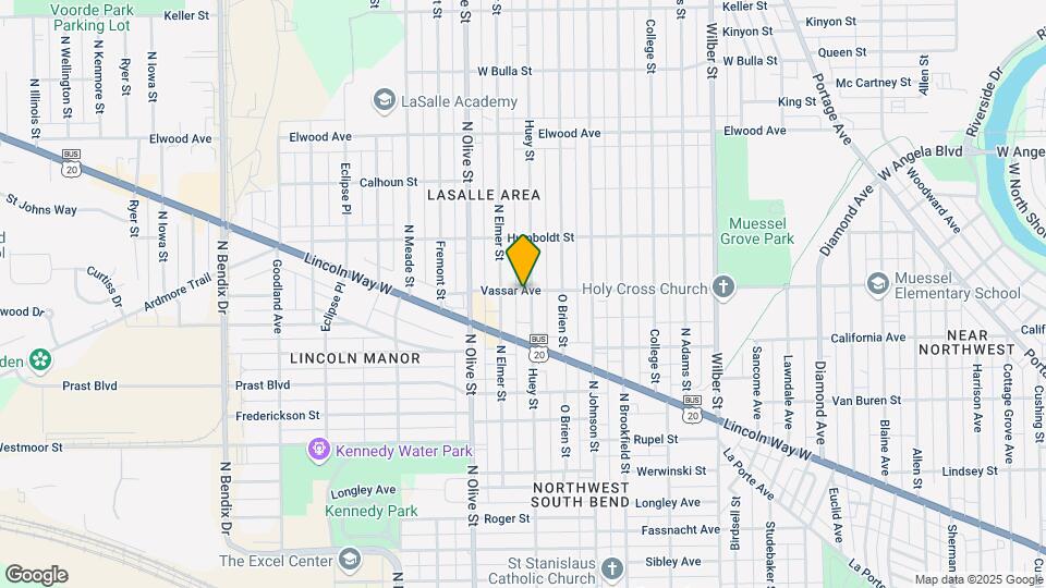 1053 Huey St Map and Location Details