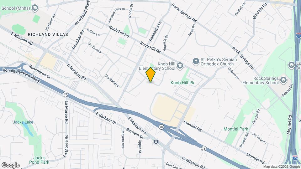 1553 Palomar Dr Map and Location Details