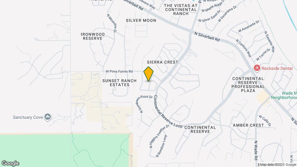 8321 N Rocky View Ln Map and Location Details