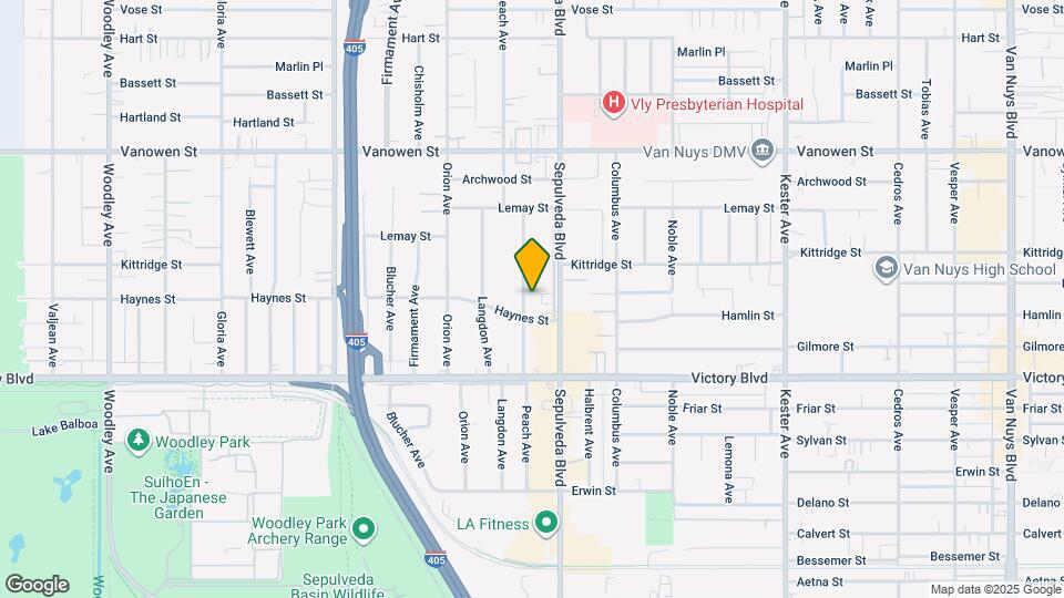 6518 Peach Ave Map and Location Details