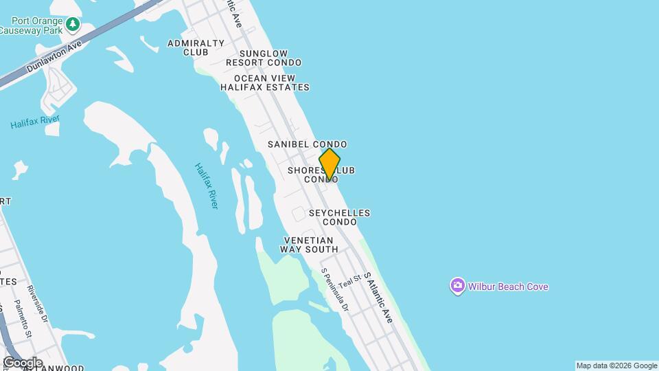 3831 S Atlantic Ave Map and Location Details