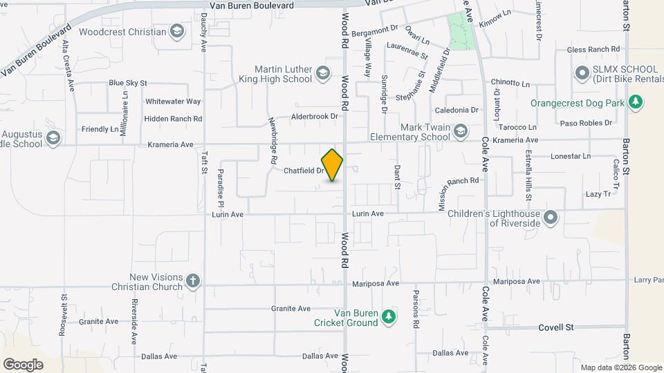 18950 Woodcrest Ln Mapa y Detalles de la Ubicación