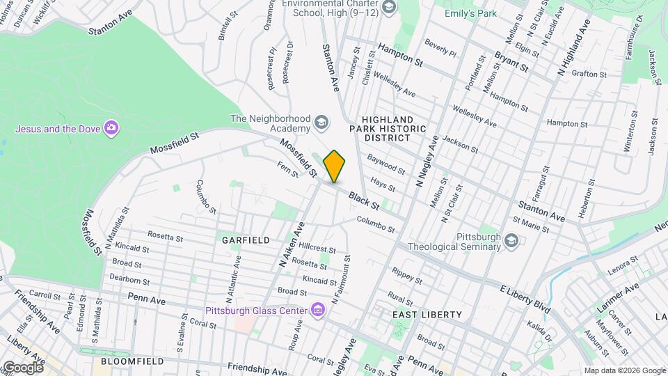 5416 Black St Map and Location Details