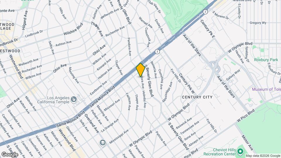 1845 Pandora Ave, Unit 105 Map and Location Details