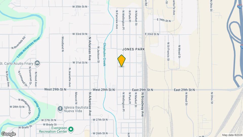 3129 N Wellington Pl Map and Location Details