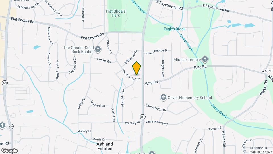 6396 Thornhedge Dr Mapa y Detalles de la Ubicación