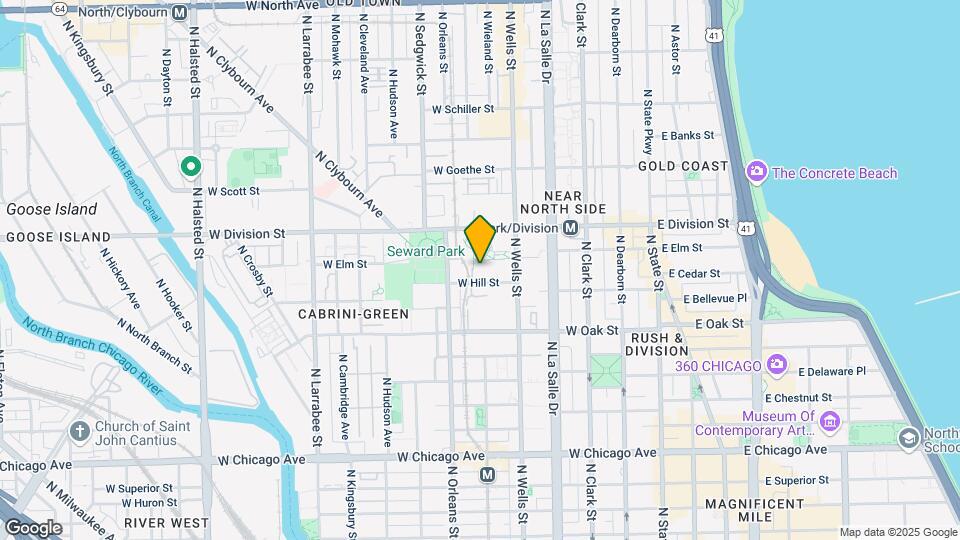 204 W Hill Street Map and Location Details