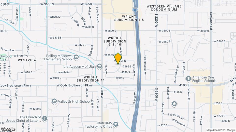 4426 S 2520 W Map and Location Details