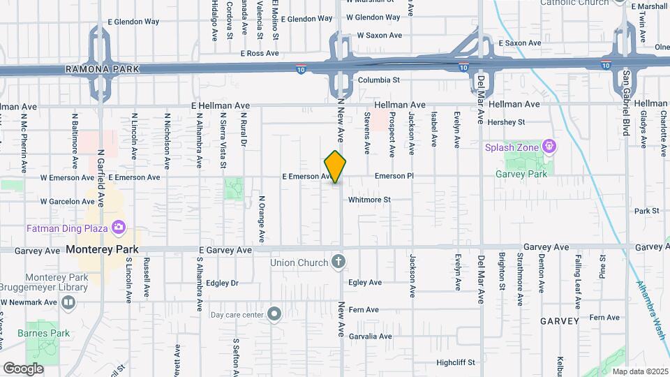 321 N New Ave Map and Location Details