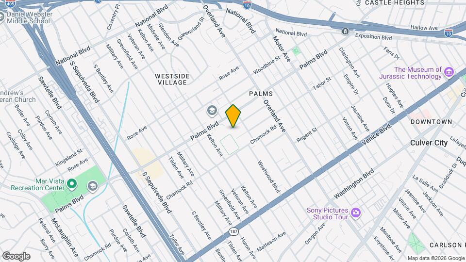 10832 Westminster Ave Map and Location Details