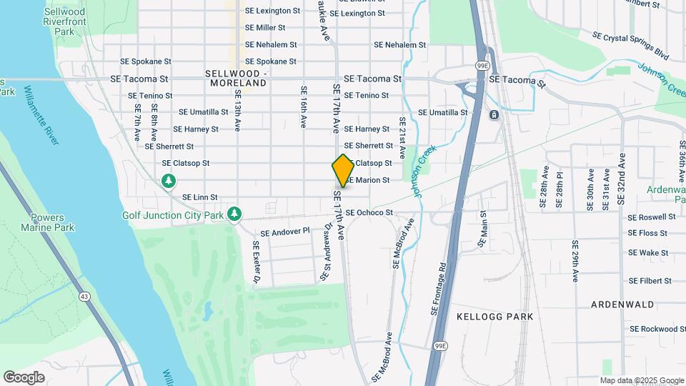 1709 SE Linn St Map and Location Details
