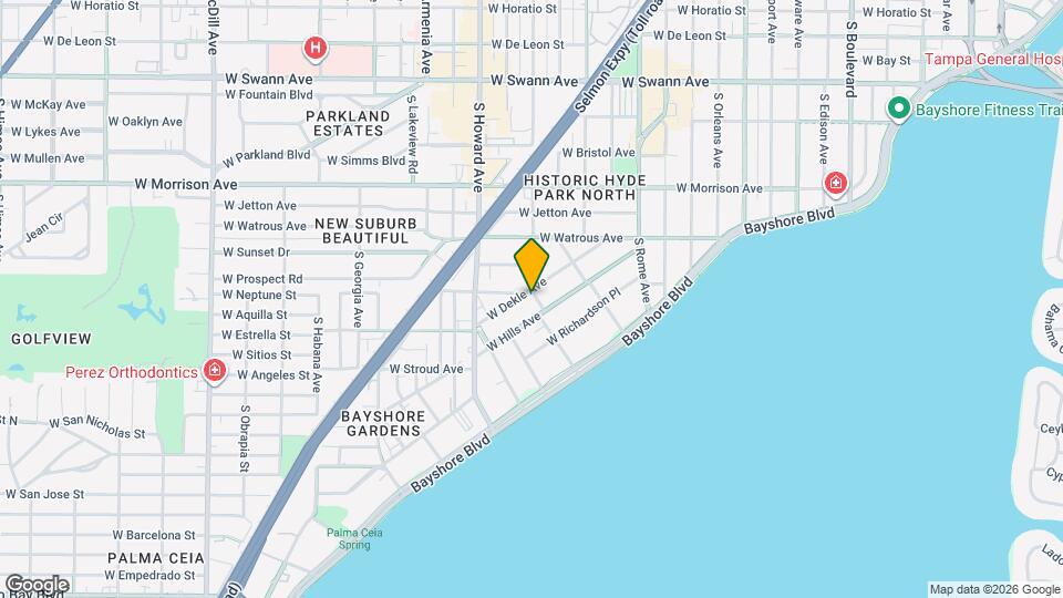 2100 W Dekle Ave Map and Location Details