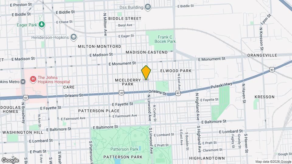 446 N Linwood Ave Map and Location Details