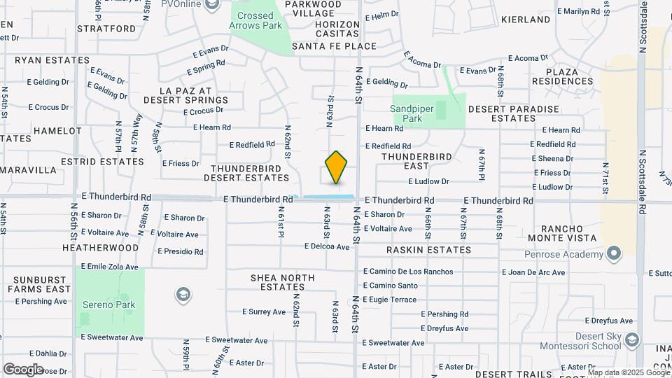 6309 E Ludlow Dr Map and Location Details