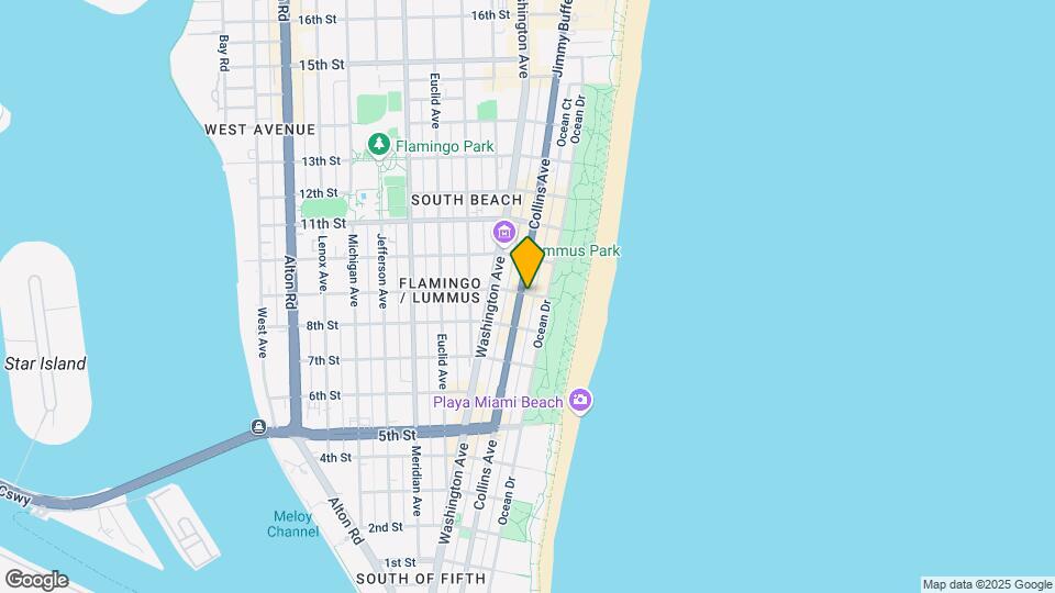 865 Collins Ave Mapa y Detalles de la Ubicación