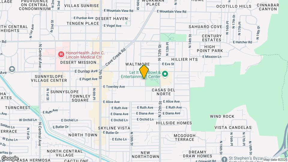 8916 N 11th St Map and Location Details