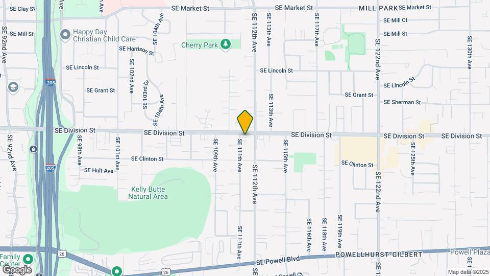 11127 SE Division Ct Map and Location Details