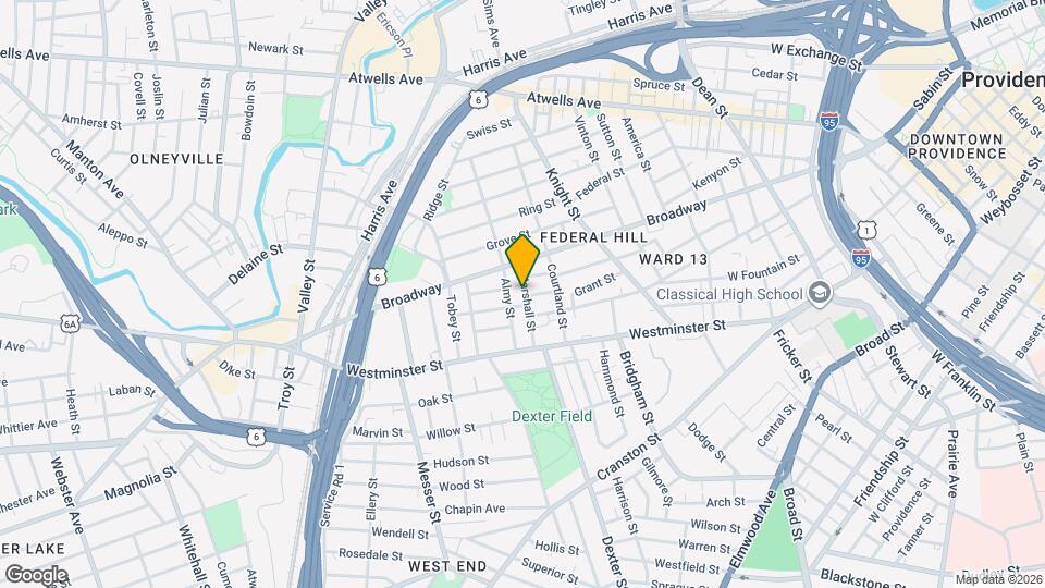 25 Marshall St, Unit 25 Marshall St Apt 1 Mapa y Detalles de la Ubicación