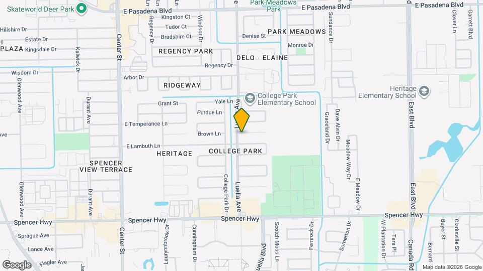 1105 E Brown Ln Map and Location Details