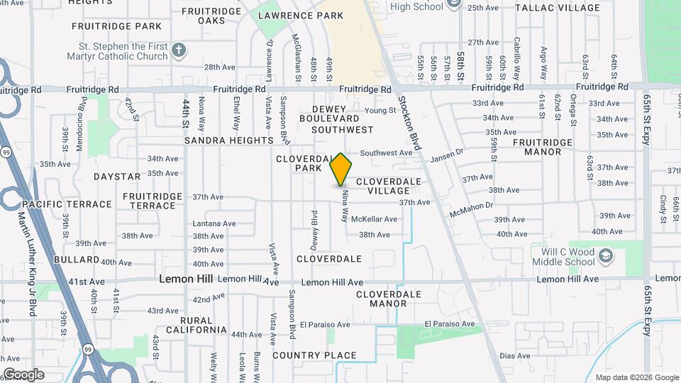 5026 Thurman Way Map and Location Details