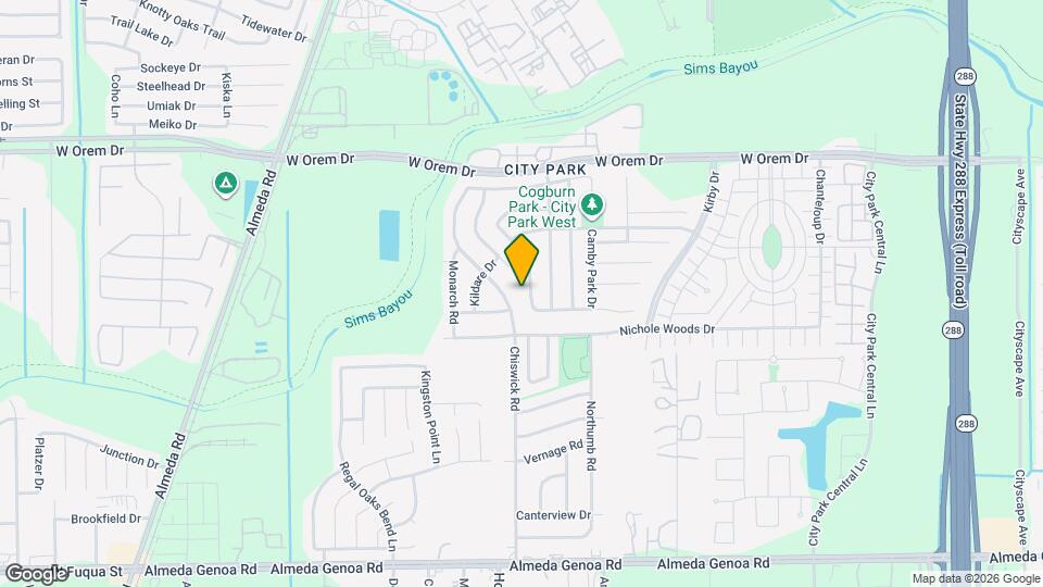 11922 Harristown Drive Map and Location Details