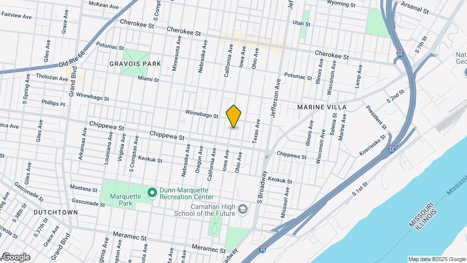 3726 Iowa Ave, Unit 2nd floor Map and Location Details