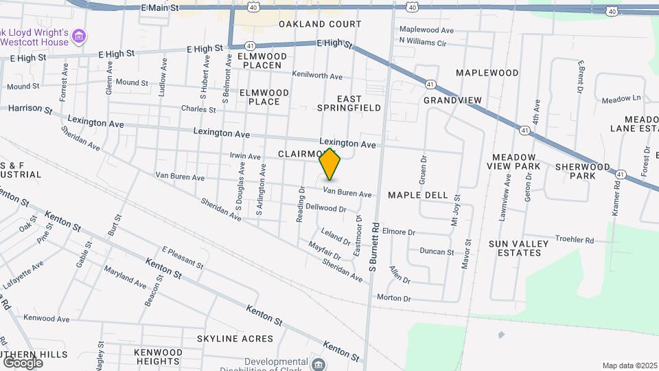 2424 Van Buren Ave Map and Location Details