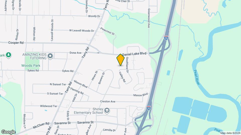 320 E Leavell Woods Dr Mapa y Detalles de la Ubicación