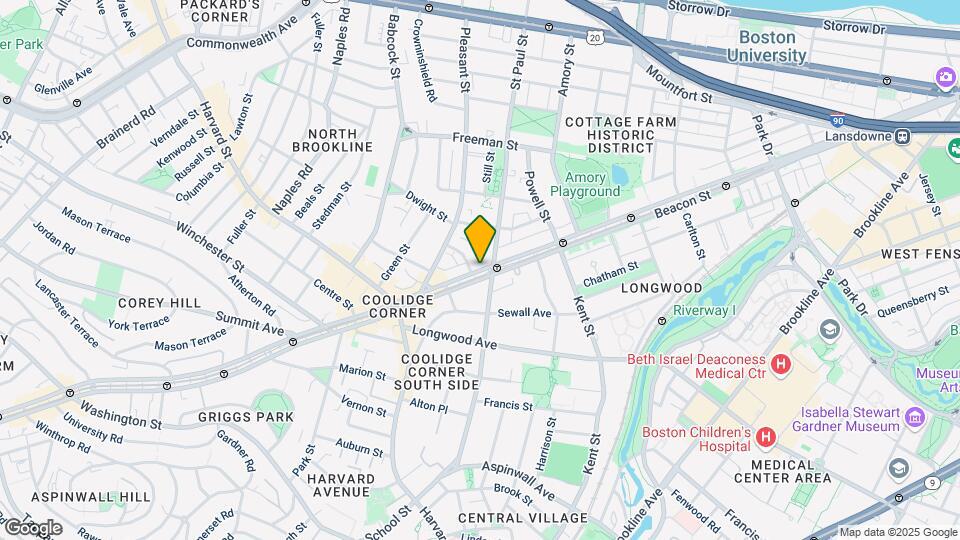 1232 Beacon St Map and Location Details