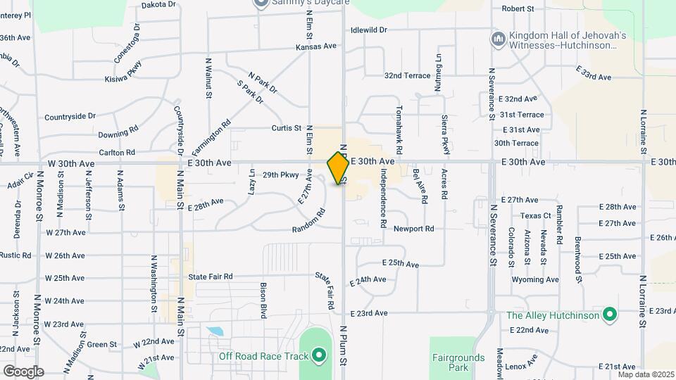2901 N Plum St Map and Location Details