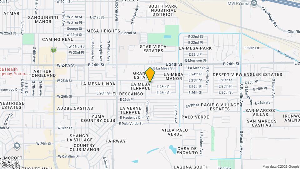 2520 S James Ave Map and Location Details