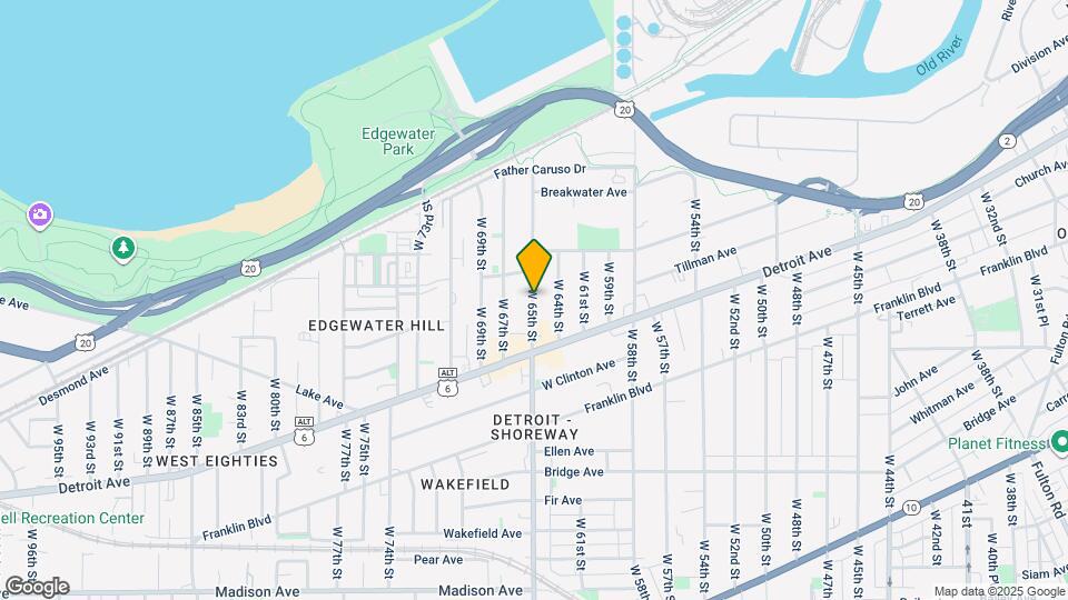 1345 W 65th St, Unit #2 Mapa y Detalles de la Ubicación