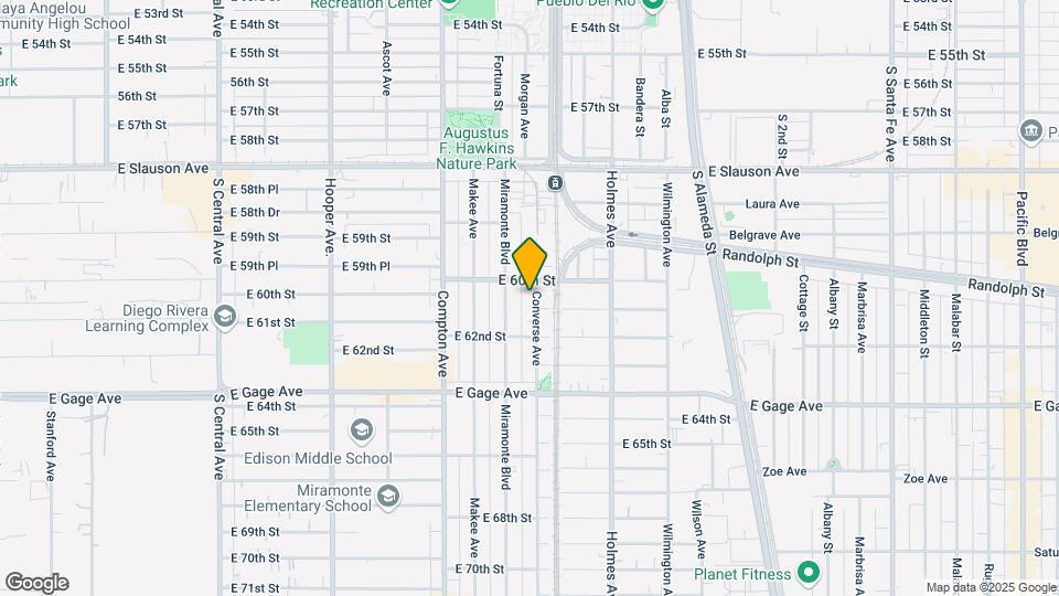 6019 Converse Ave Map and Location Details