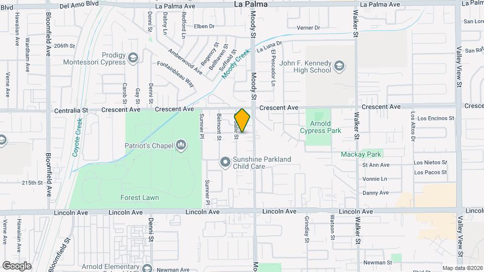 8632 La Salle St Map and Location Details