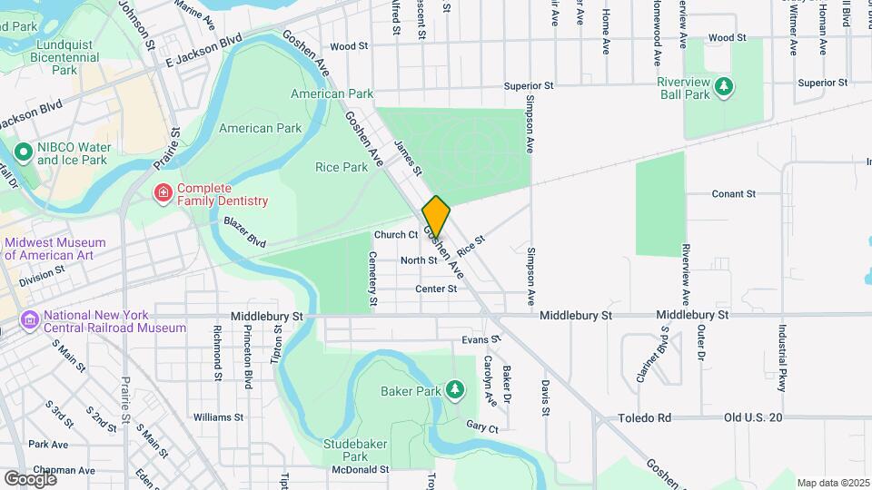 539 Goshen Ave Map and Location Details