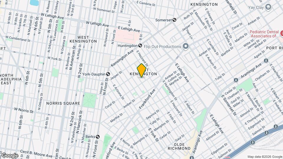 2037 E Cumberland St Mapa y Detalles de la Ubicación