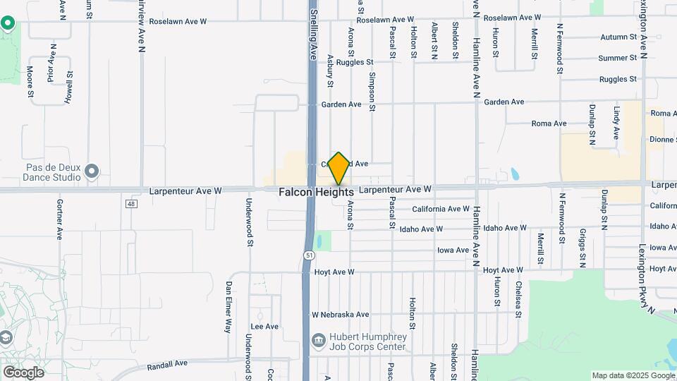 Falcon Heights Town Square Senior Apartments Mapa y Detalles de la Ubicación