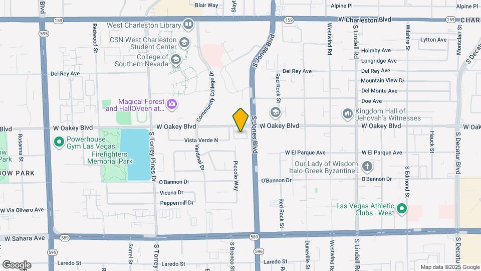 6133 W Oakey Blvd Map and Location Details